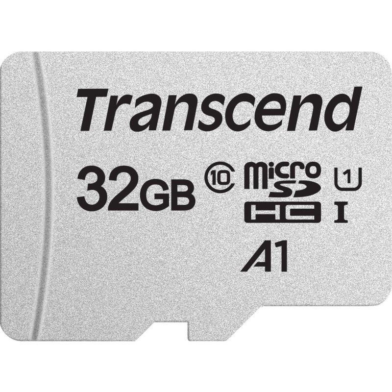 Карта памяти microSDHC 32 GB TRANSCEND UHS-I U3, 95 Мб/сек (class 10), адаптер, TS32GUSD300S-A - фото 1