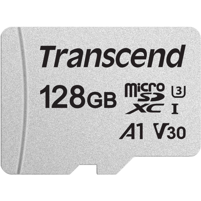 Карта памяти Transcend 300S microSDXC 128Gb UHS-I Cl10 +ад, TS128GUSD300S-A - фото 1