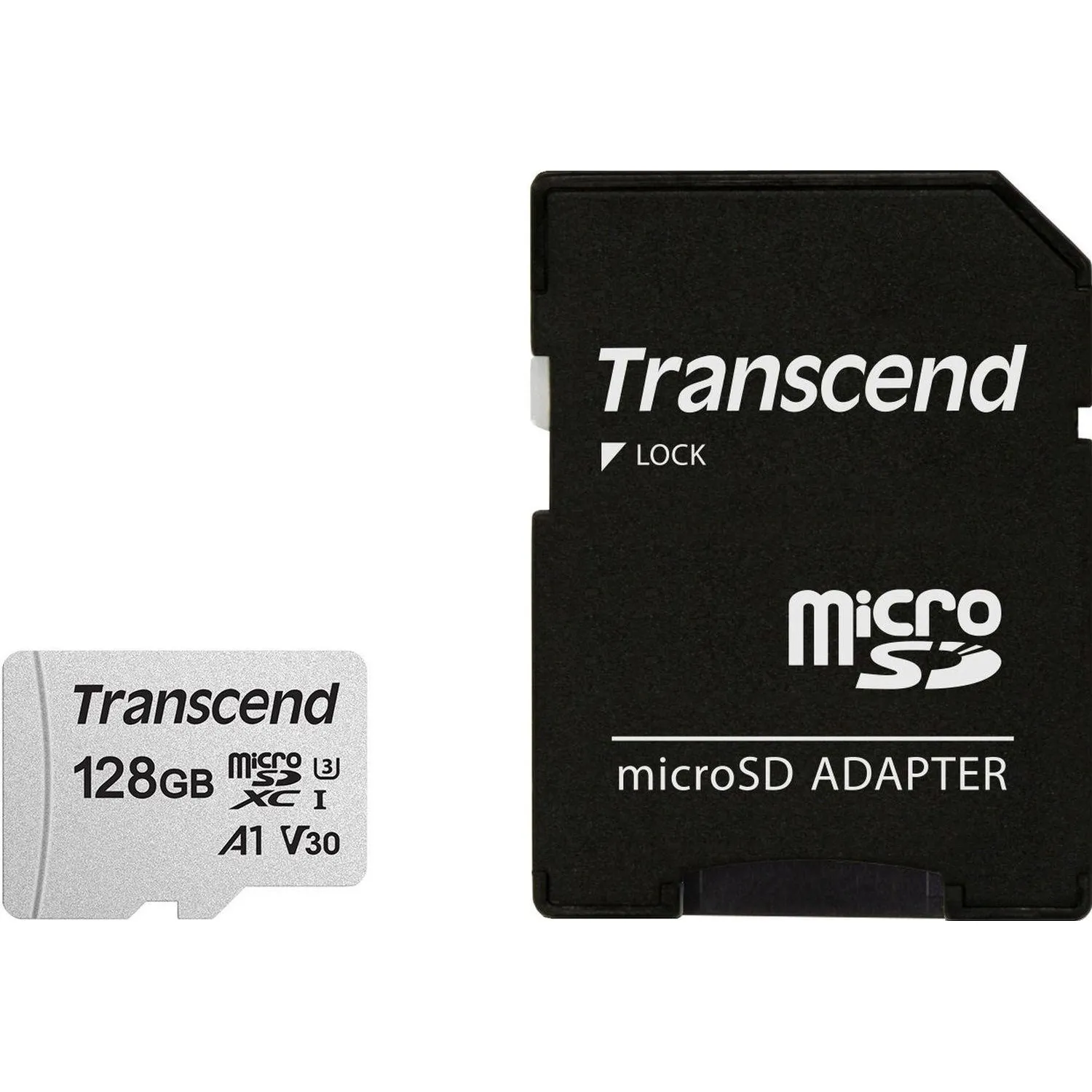 Карта памяти Transcend 300S microSDXC 128Gb UHS-I Cl10 +ад, TS128GUSD300S-A - фото 2