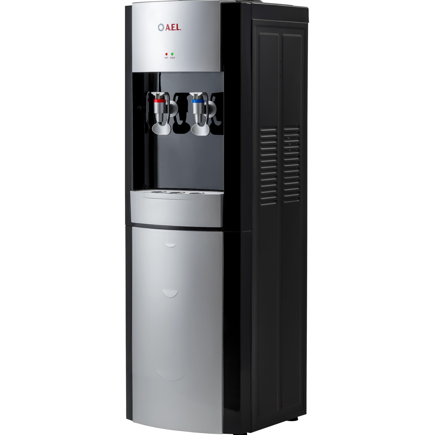 Кулер для воды AEL LD-AEL-28 black/silver напольный электронное охлажд - фото 2