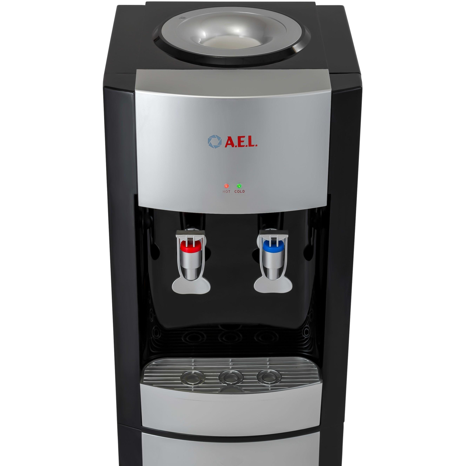 Кулер для воды AEL LD-AEL-28 black/silver напольный электронное охлажд - фото 3