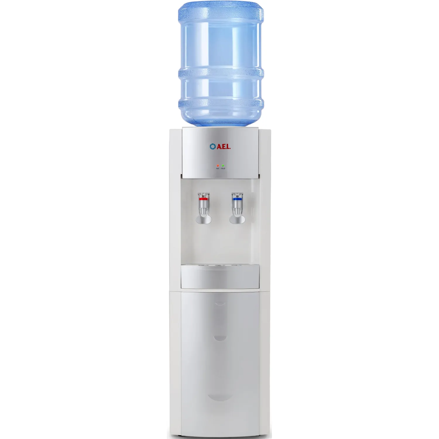 Кулер для воды AEL LD-AEL-28 white/silver напольный электронное охлаждение - фото 5