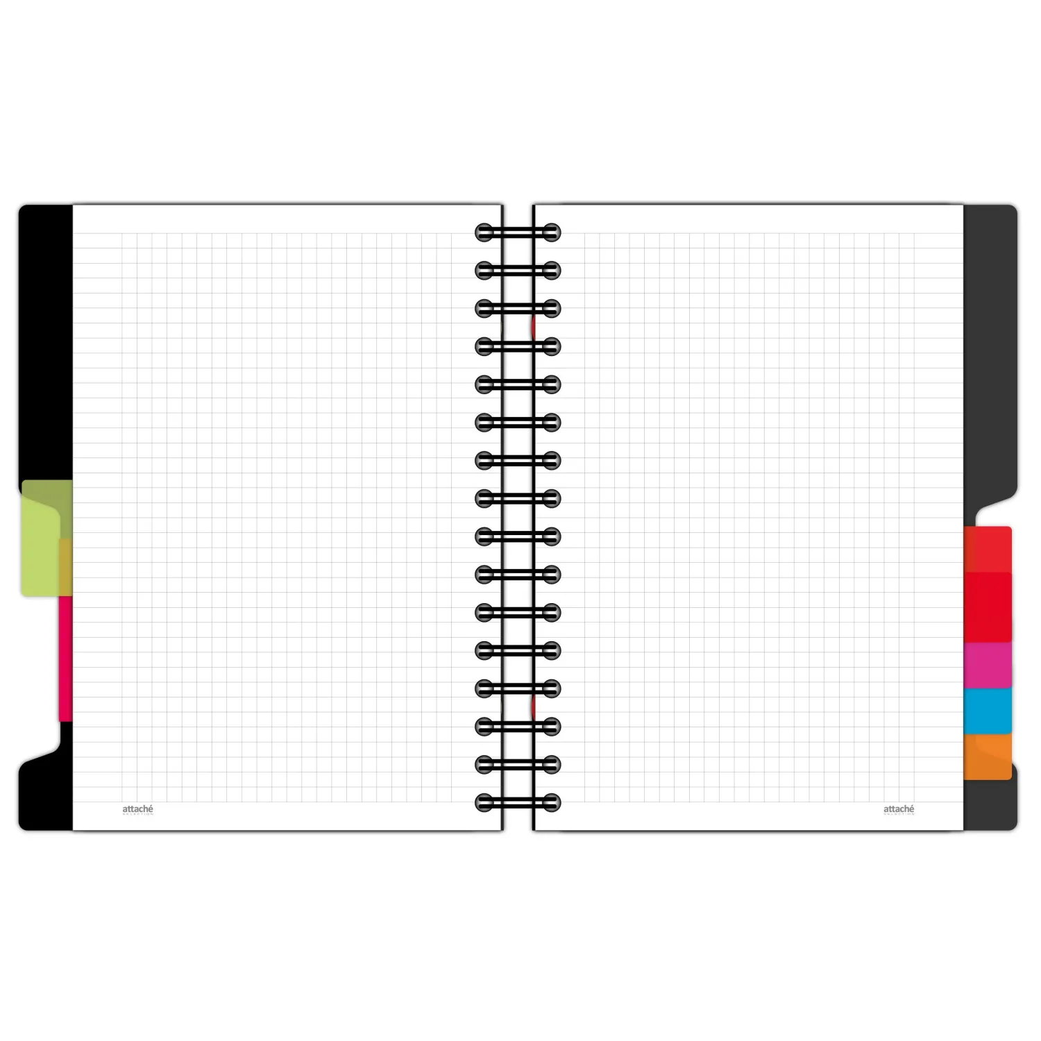 Бизнес-тетрадь А5,200л,кл,греб. Attache Selection Office book черн металлик - фото 4