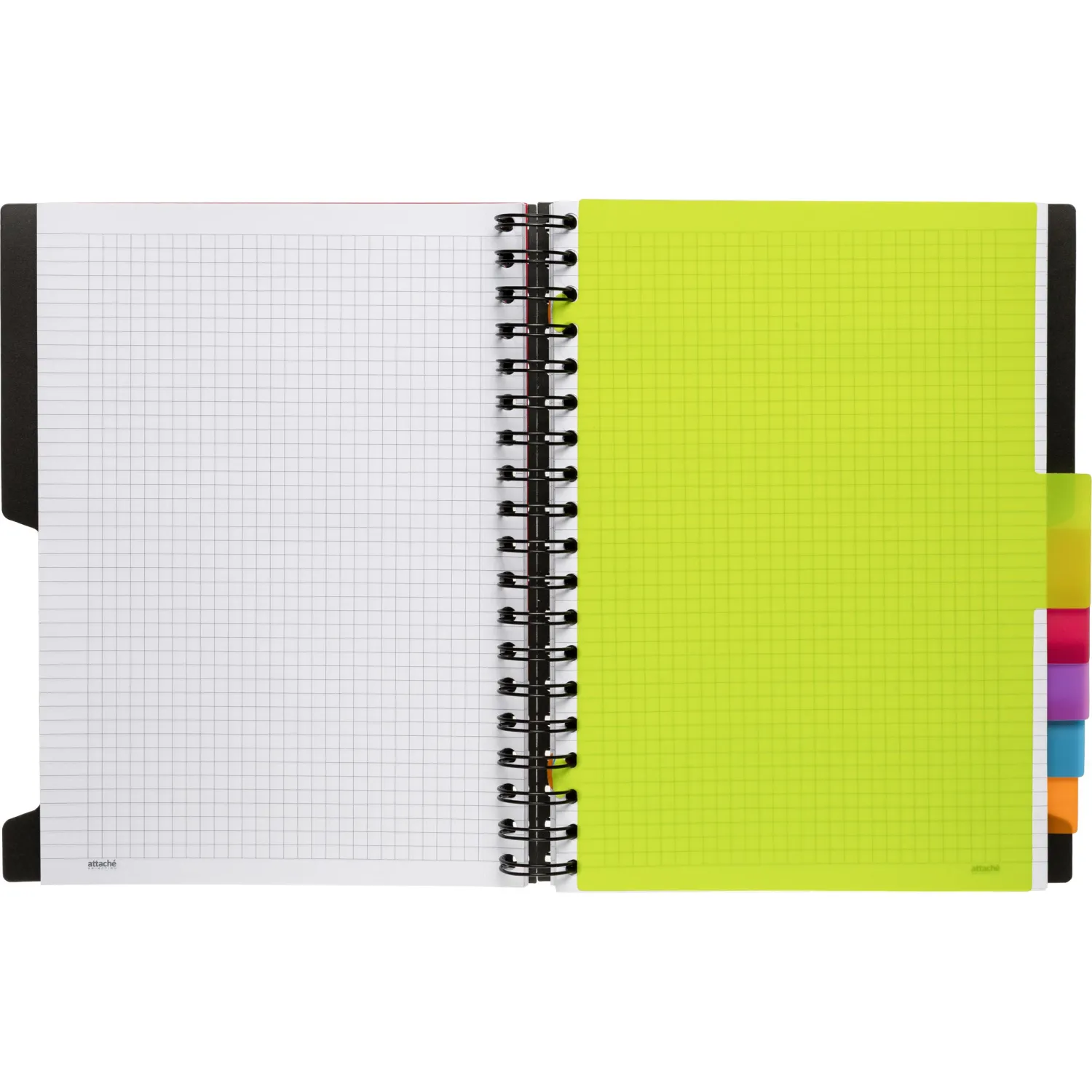 Бизнес-тетрадь B5,200л,кл,греб. Attache Selection Office book чернметаллик - фото 8