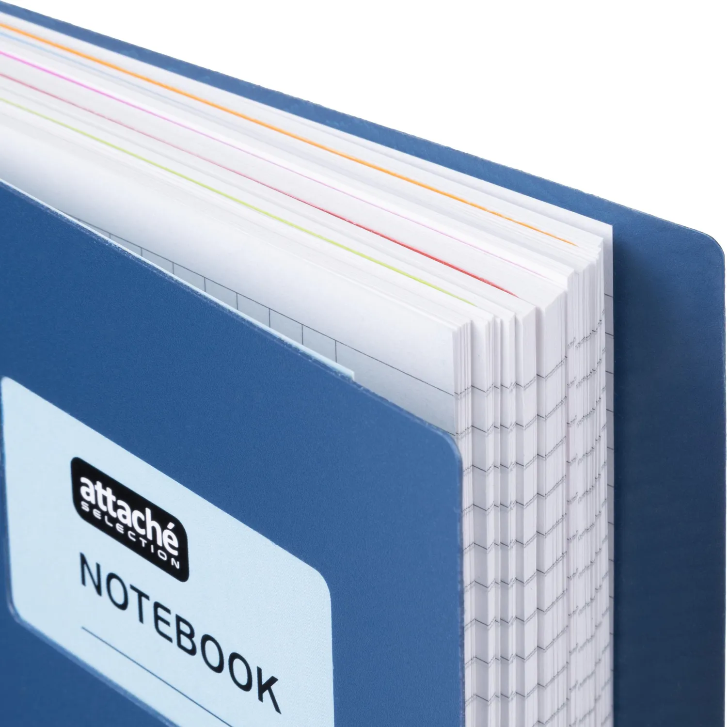 Бизнес-тетрадь А5,200л,кл,греб Attache Selection Office book синий металлик - фото 3