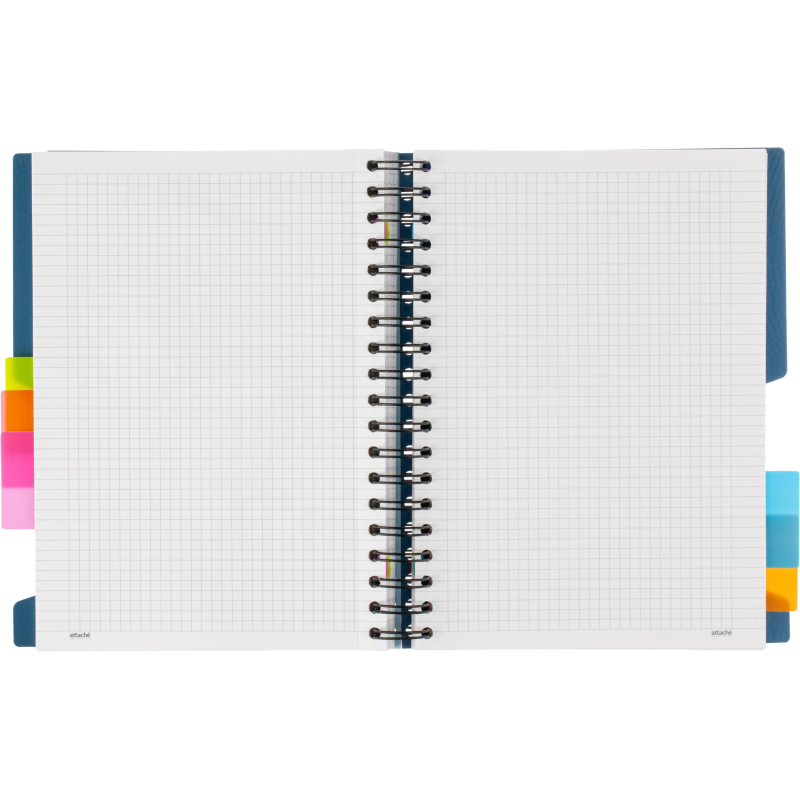Бизнес-тетрадь B5,200л,кл,греб Attache Selection Office book синийметаллик - фото 13
