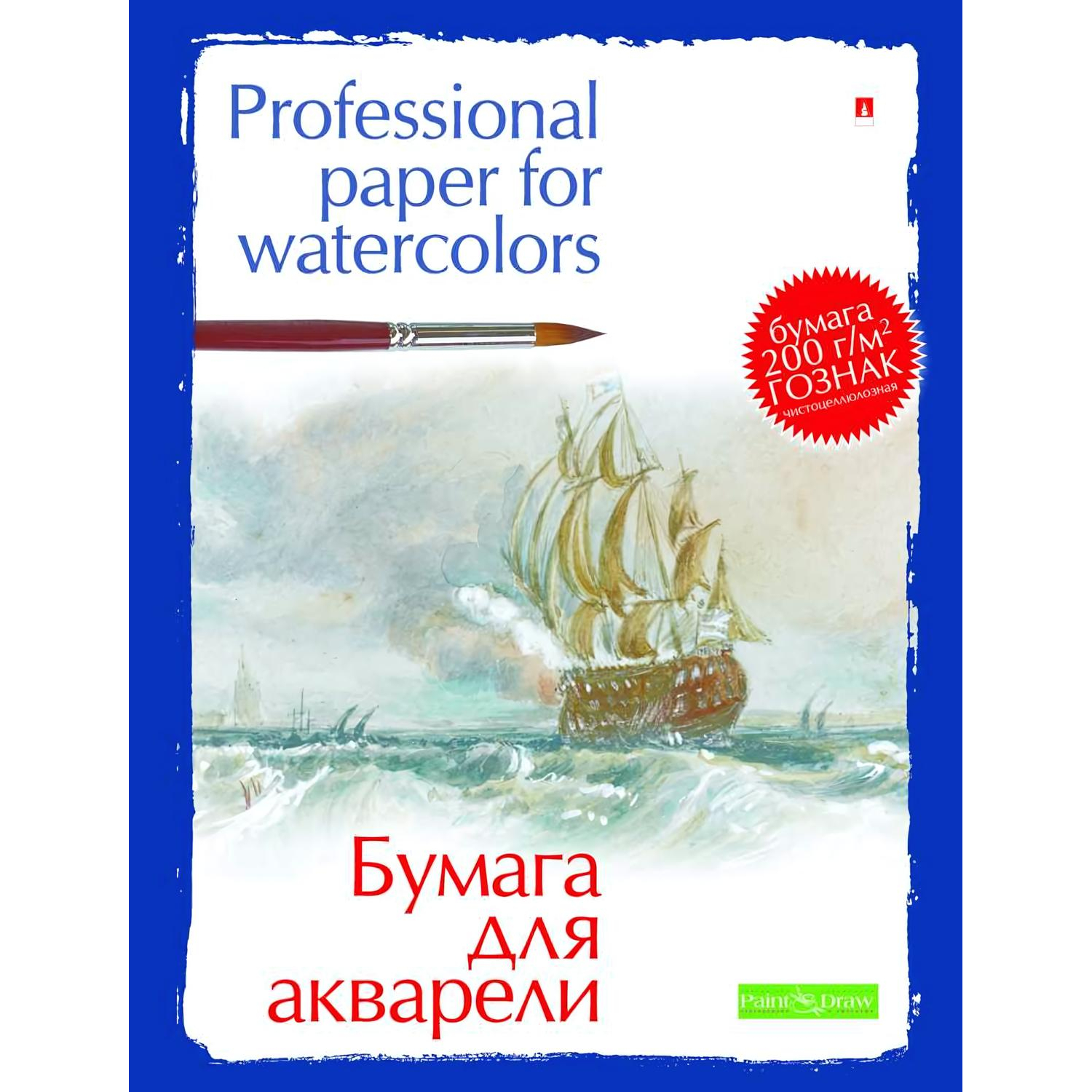 Папка для рисования акварелью А3,20л,блок ГОЗНАК 200гр 4-020 дизайн в ассор - фото 2