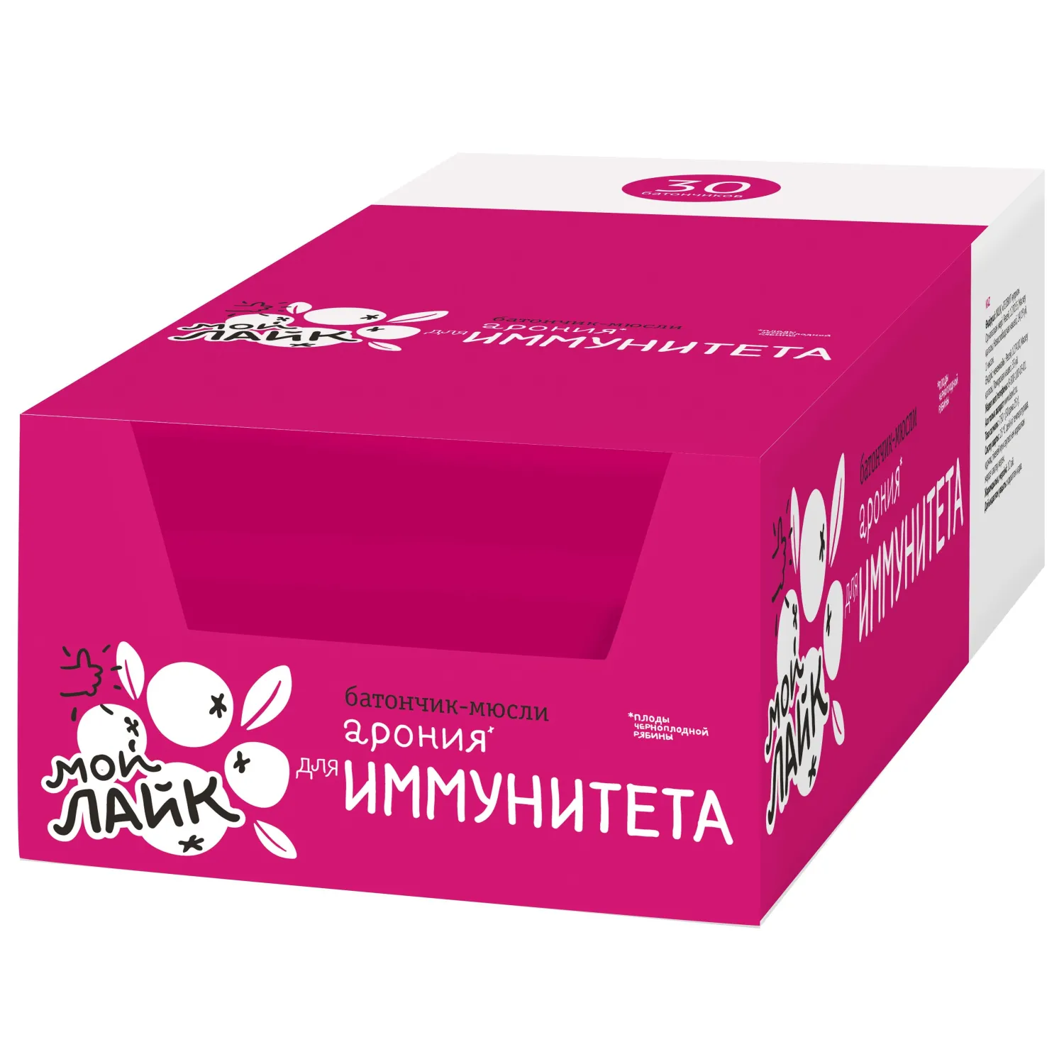 Батончик мюсли Леовит Арония для иммунитета, (30б/25г) 132349 - фото 5