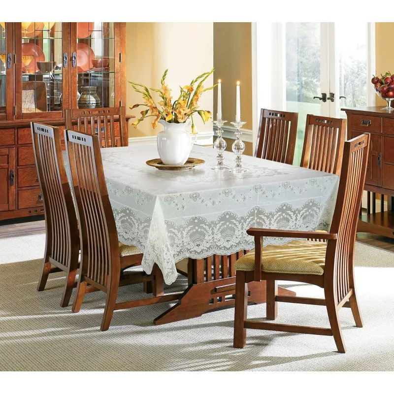 Скатерть Niklen кружевная 100% ПВХ 137х180 см 1289 Скатерть Niklen кружевная 100% ПВХ 137х180 см 1289 - фото 5