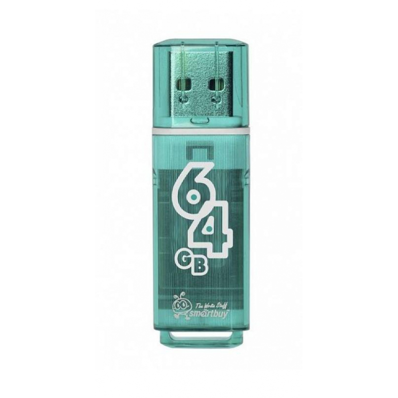 Флеш-память Smartbuy Glossy, 64Gb, USB 2.0, зел, SB64GBGS-G - фото 2