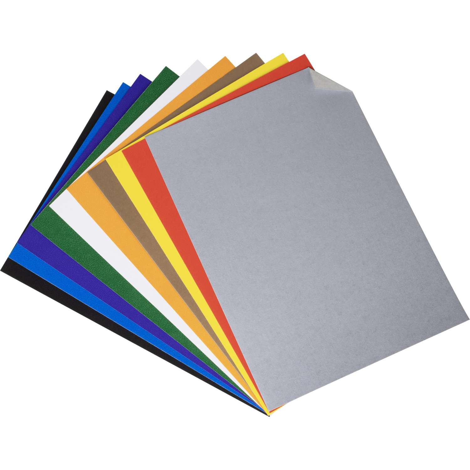 Картон цветной  10л.10цв.А4 мелован(золото+сереб) Отличник - фото 2