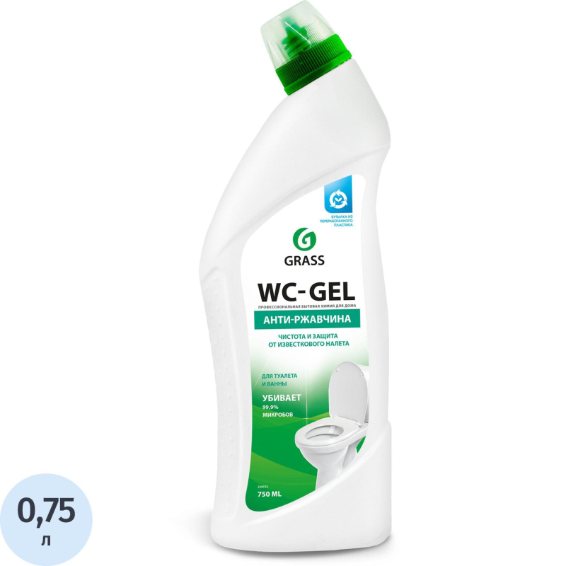 Средство для сантехники WC- GEL 750мл утенок кислотное - фото 1