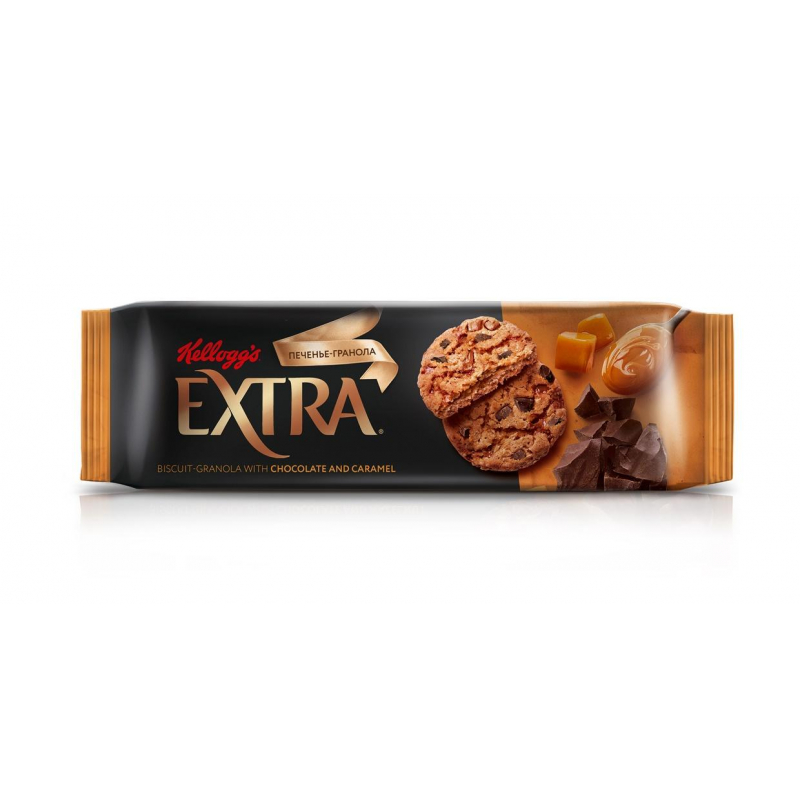 Печенье сдобное Extra Гранола с шоколадом и карамелью, 150 гр - фото 2
