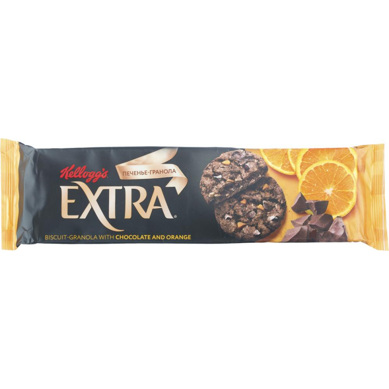 Печенье сдобное Extra Гранола с шоколадом и апельсином, 150 гр - фото 2
