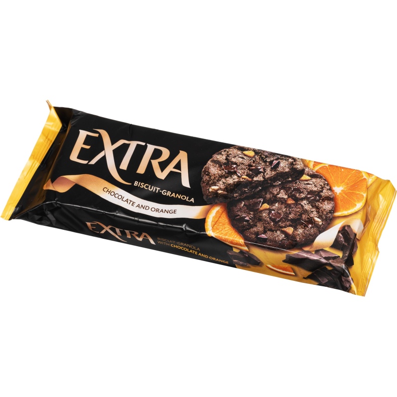 Печенье сдобное Extra Гранола с шоколадом и апельсином, 150 гр - фото 5