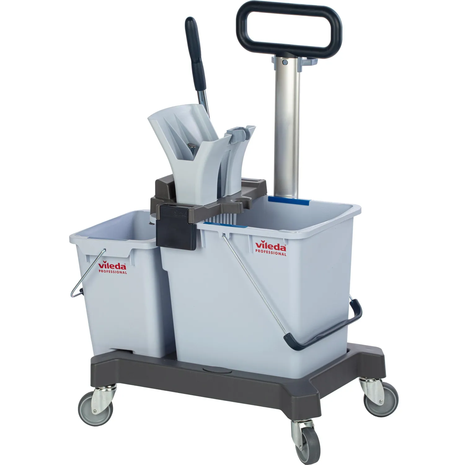 Тележка Vileda УльтраСпид Про ведра 25л+10л на платформе с тр.ручкой 147209 - фото 2