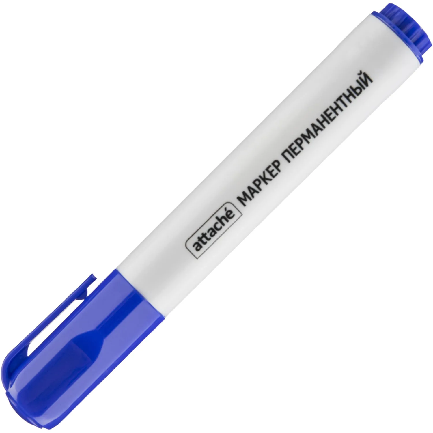 Маркер перманентный ATTACHE синий 1,5-3 мм скошенный наконечник - фото 2