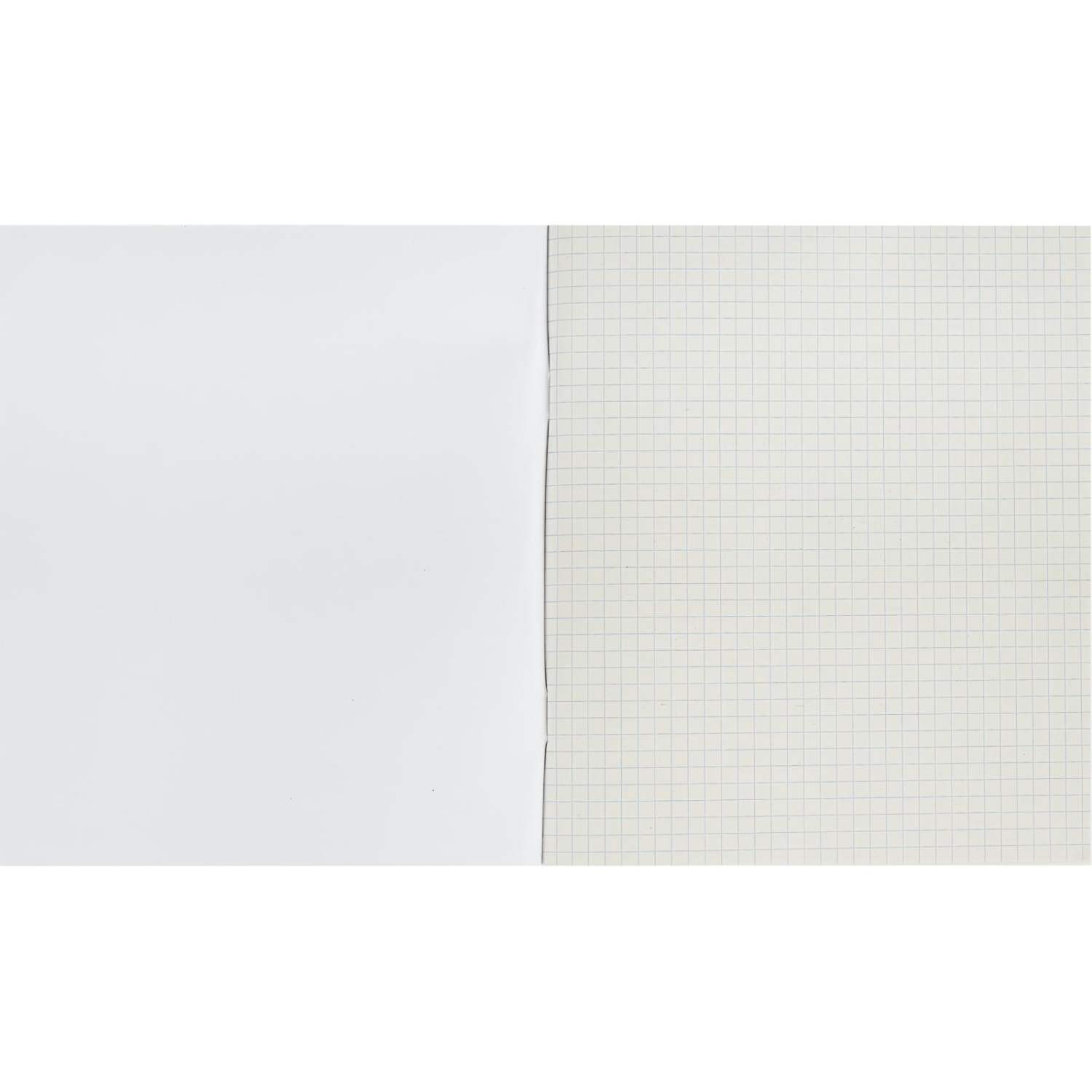 Тетрадь общая А5,96л,клет,скреп,обл.бумвинил,блок офсет-2 Синяя - фото 2