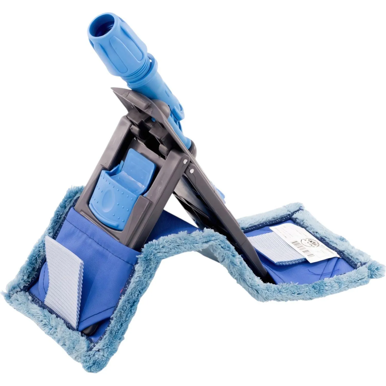 Держатель МОПа универс. пластик 40х11см т.серый/синий NPK195 - фото 5