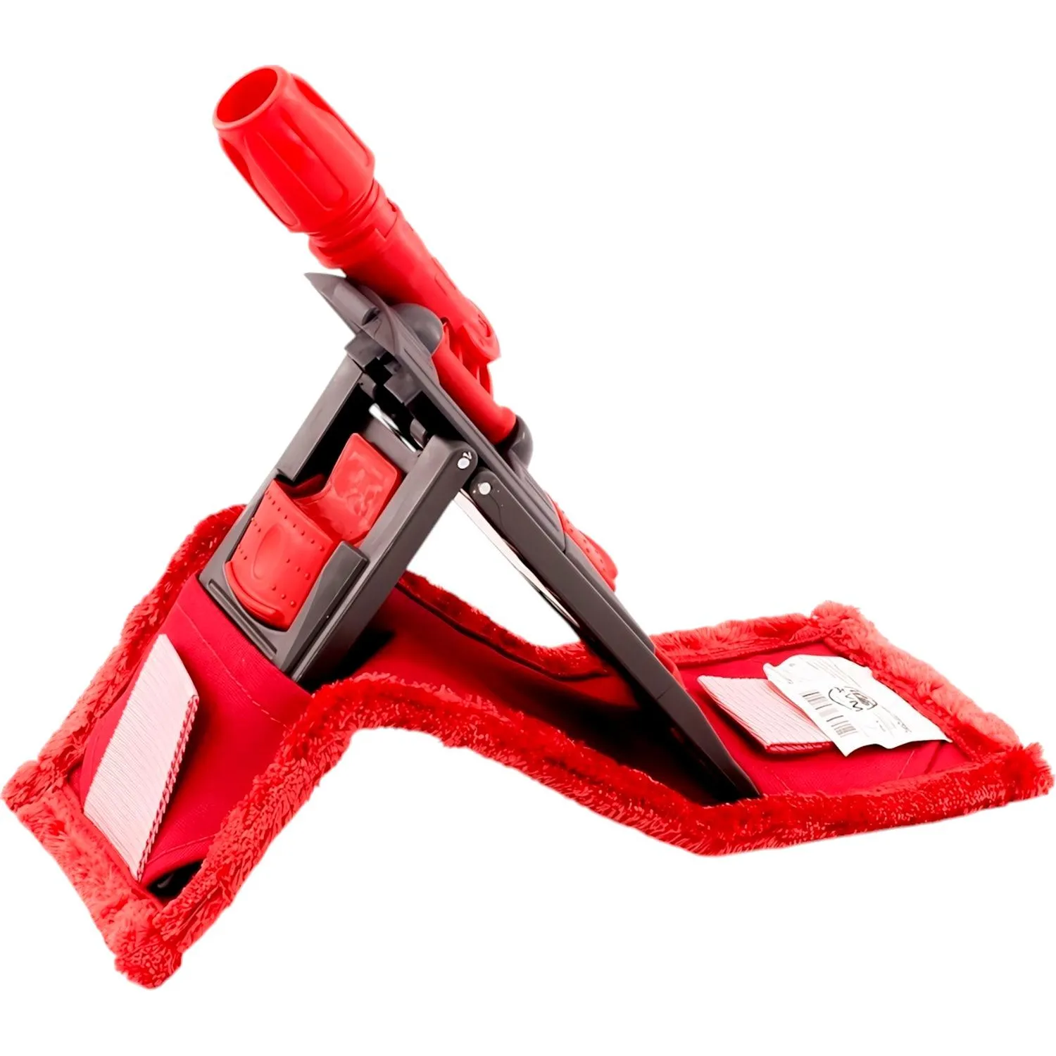 Держатель МОПа универс. пластик 40х11см т.серый/красный NPK195 - фото 4