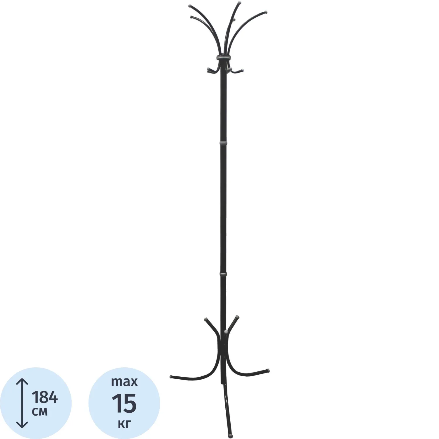 Вешалка TI_напольная Нова-3 черный - фото 1