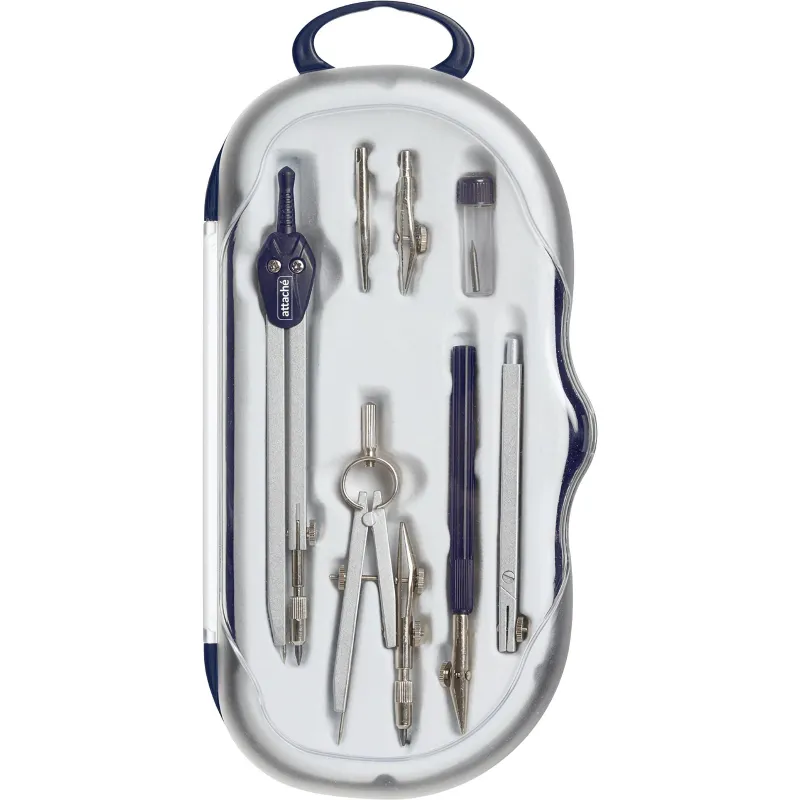 Готовальня Attache, 7 предметов, пласт.пенал - фото 1