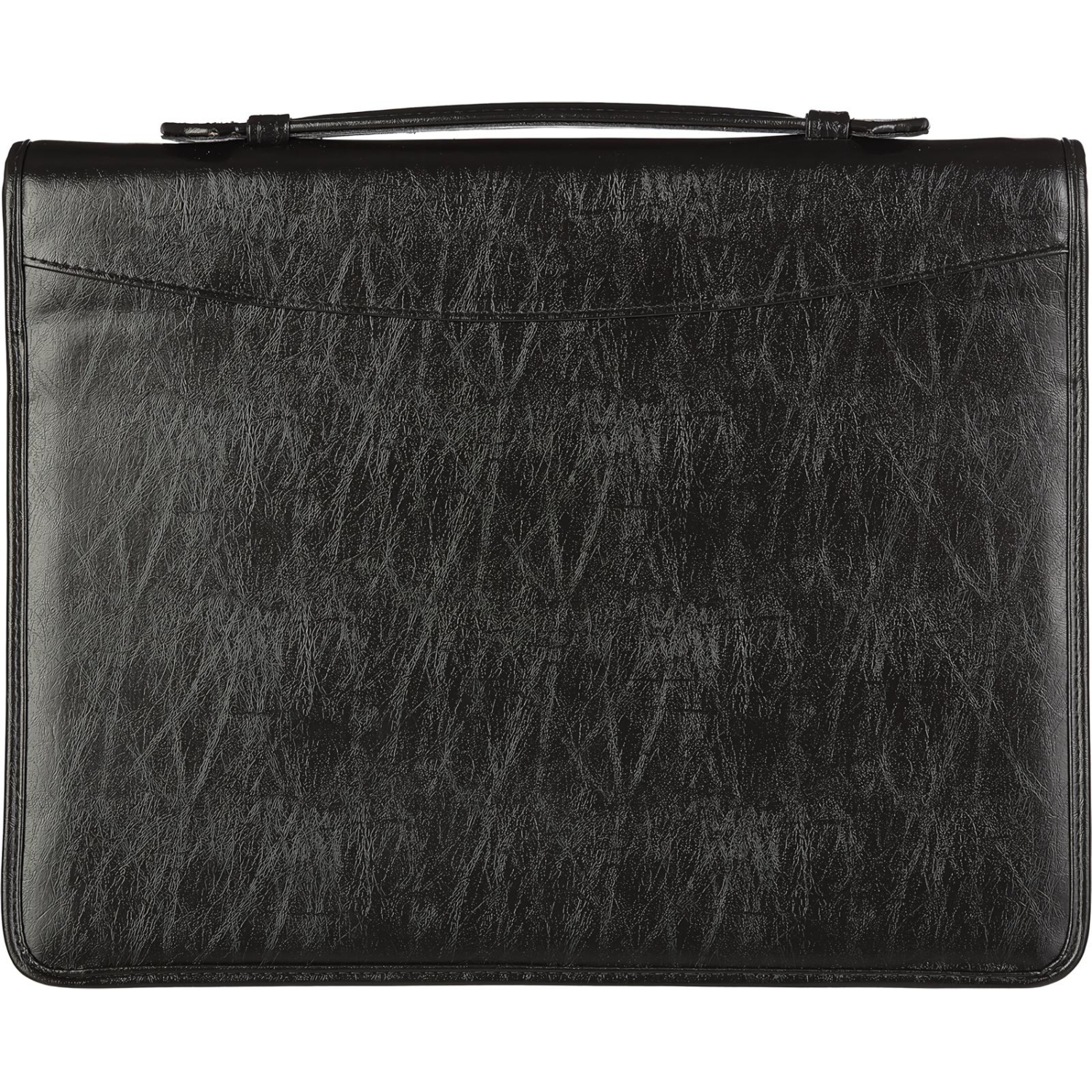 Папка деловая Алекс из искусственной кожи № 161 с ручкой черного цвета - фото 2