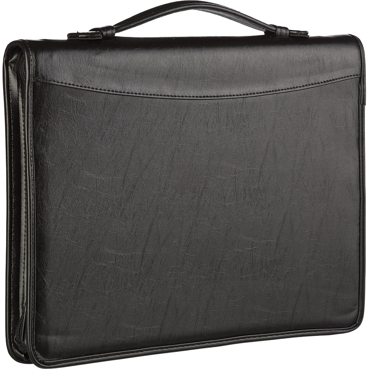 Папка деловая Алекс из искусственной кожи № 161 с ручкой черного цвета - фото 3