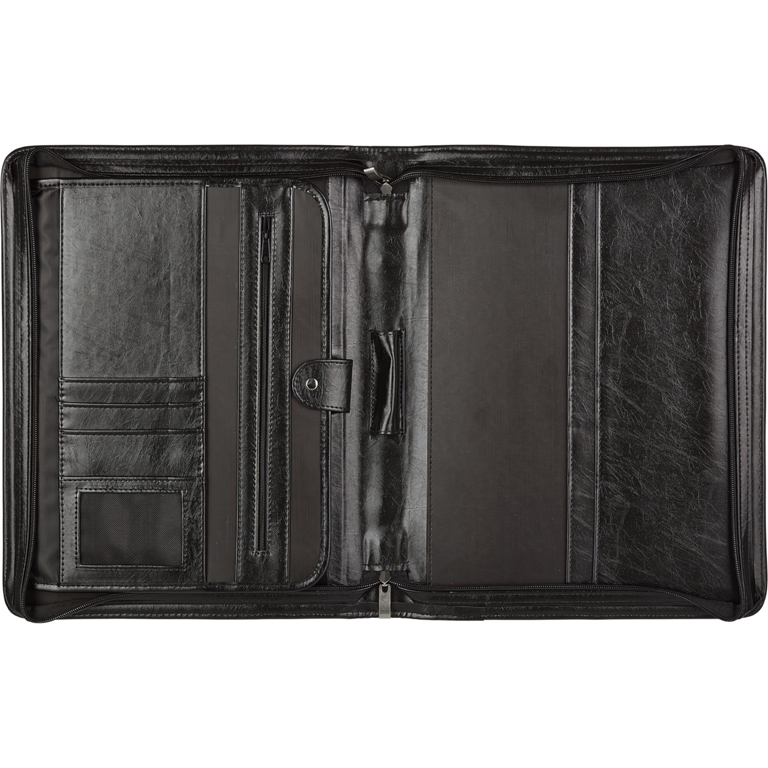 Папка деловая Алекс из искусственной кожи № 161 с ручкой черного цвета - фото 4