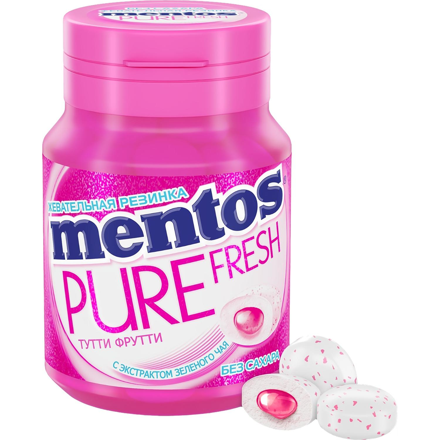 Жевательная резинка Mentos Pure Fresh Тутти-Фрутти, 54г Жевательная резинка Mentos Pure Fresh Тутти-Фрутти, 54г - фото 1