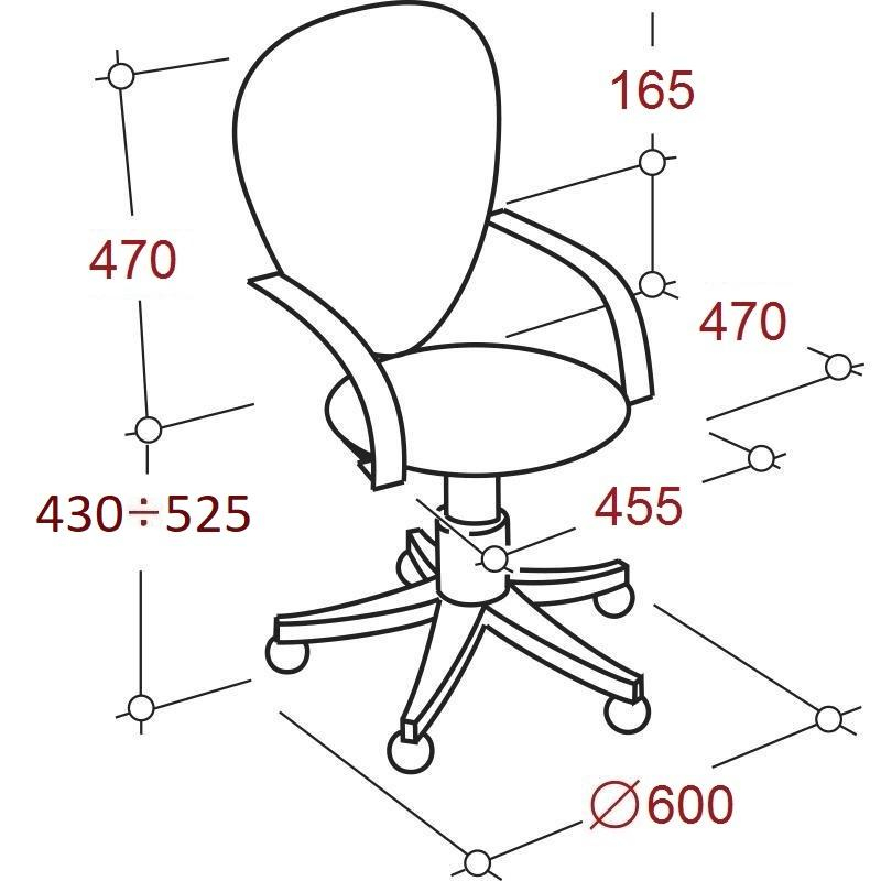 Кресло VT_EChair-304 ТС Net ткань черн/сетка голубой, пластик - фото 5