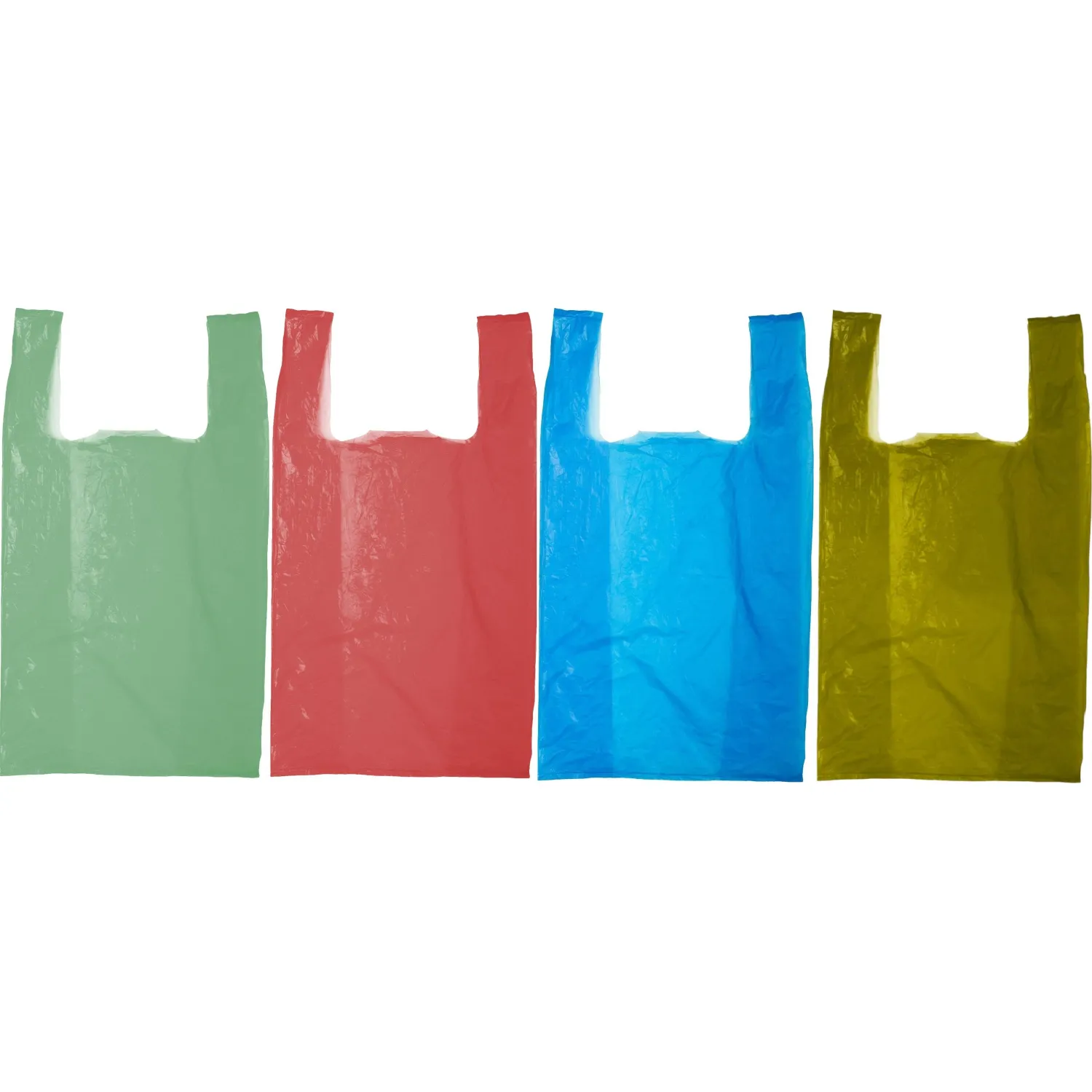 Пакет-майка ПНД 35+20х65 15мкм, 100шт./уп. цветной. Пакет-майка ПНД 35+20х65 15мкм, 100шт./уп. цветной. - фото 3