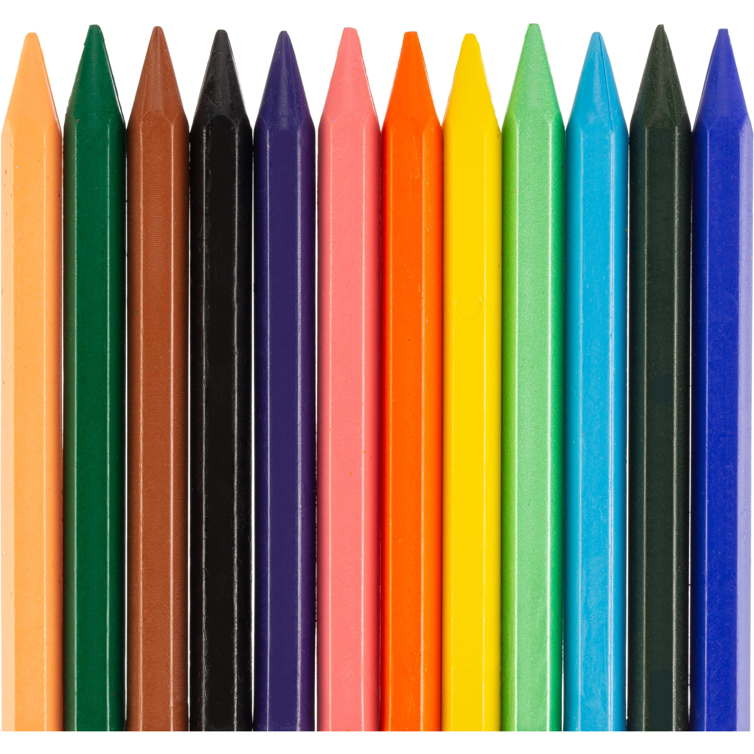 Мелки восковые ZOO Луч шестигранные 8x90, 24 цв., 12С 866-08 - фото 2