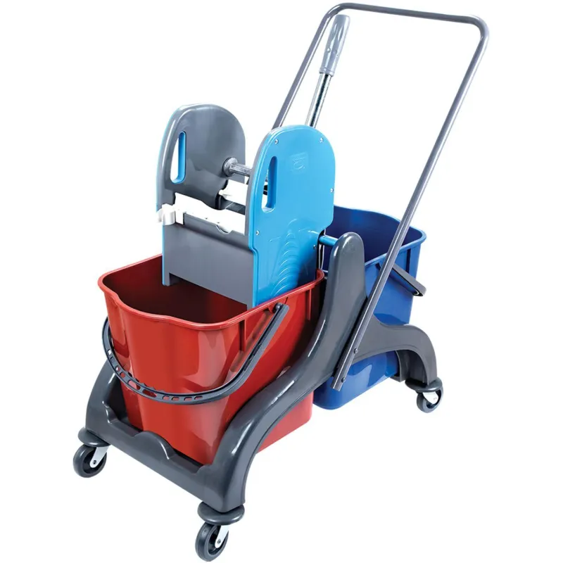 Тележка уборочная 2х25л пластик + отжим CK750 Тележка уборочная 2х25л пластик + отжим CK750 - фото 1