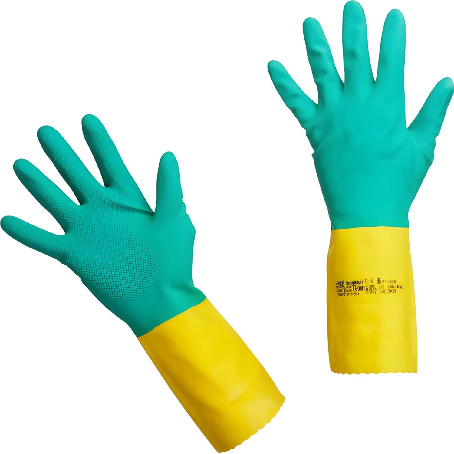 Перчатки резиновые Vileda Profes латекс/неопр зел/жел рL 120269/174307 - фото 9