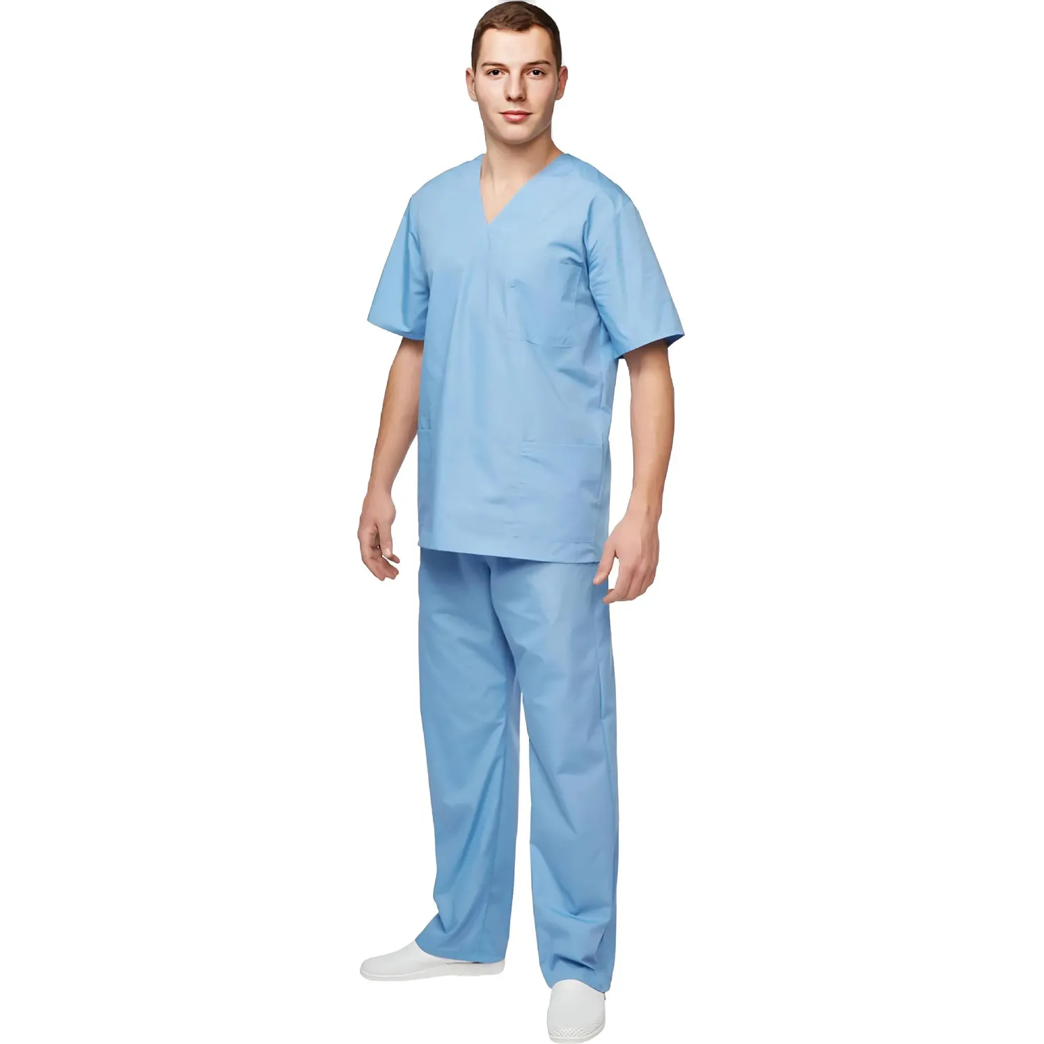 Костюм универсальный (куртка, бр) м05 голуб 120-124/182-188 - фото 4