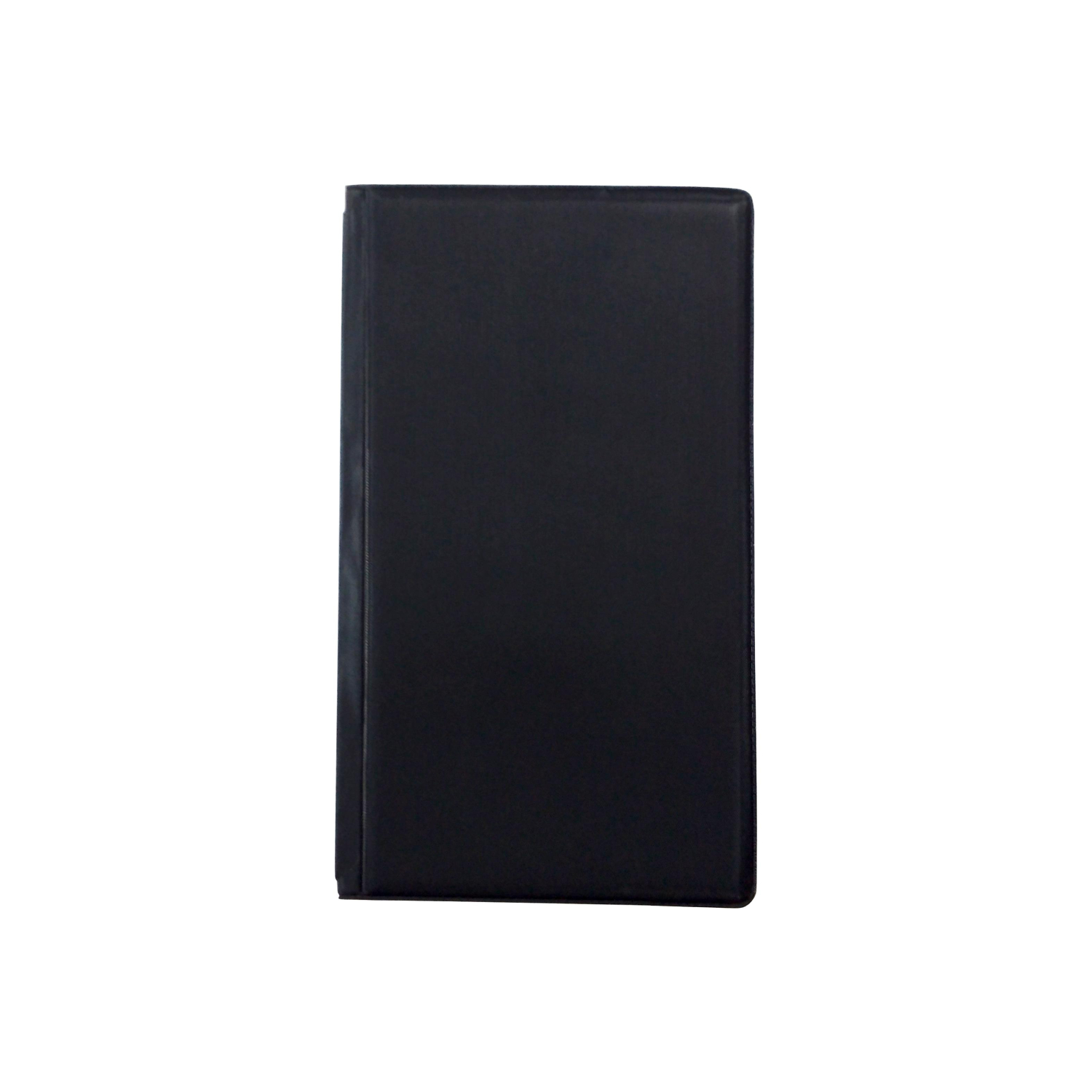 Визитница настольная на 120 визиток трехсекцион.AttacheEconomy,ПВХ,черный - фото 1