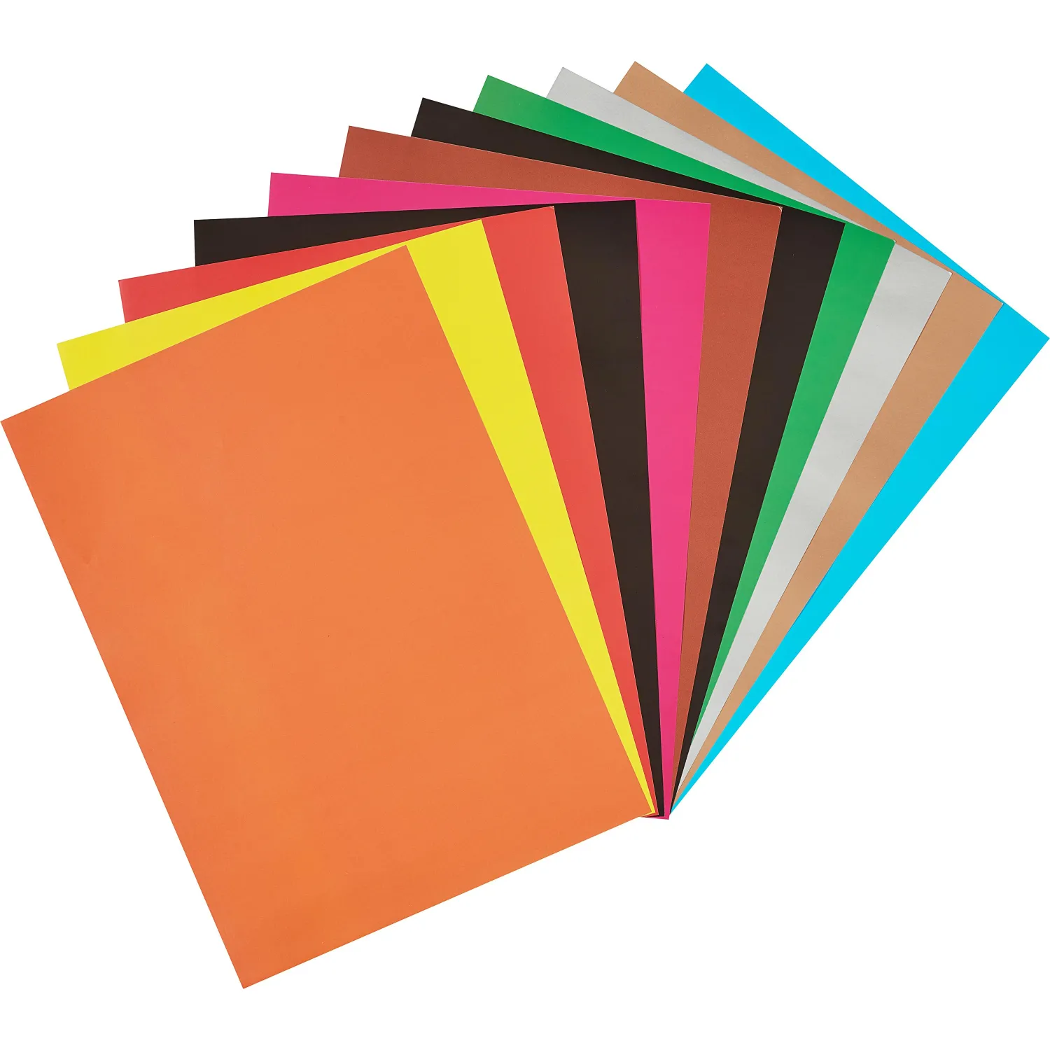 Бумага цветная №1School 10л.10цв.А4 мелован(золото+сереб) Отличник - фото 2