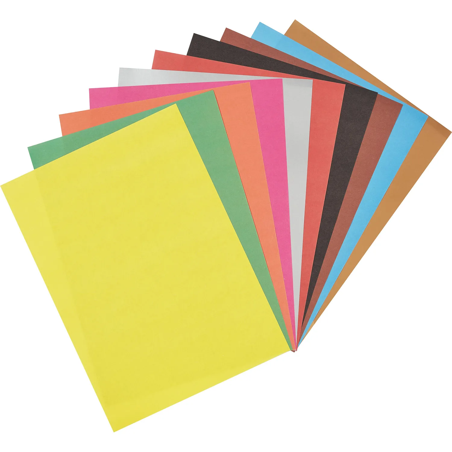 Бумага цветная №1School 10л.10цв.А4 офсет (золото+сереб) Отличник - фото 2