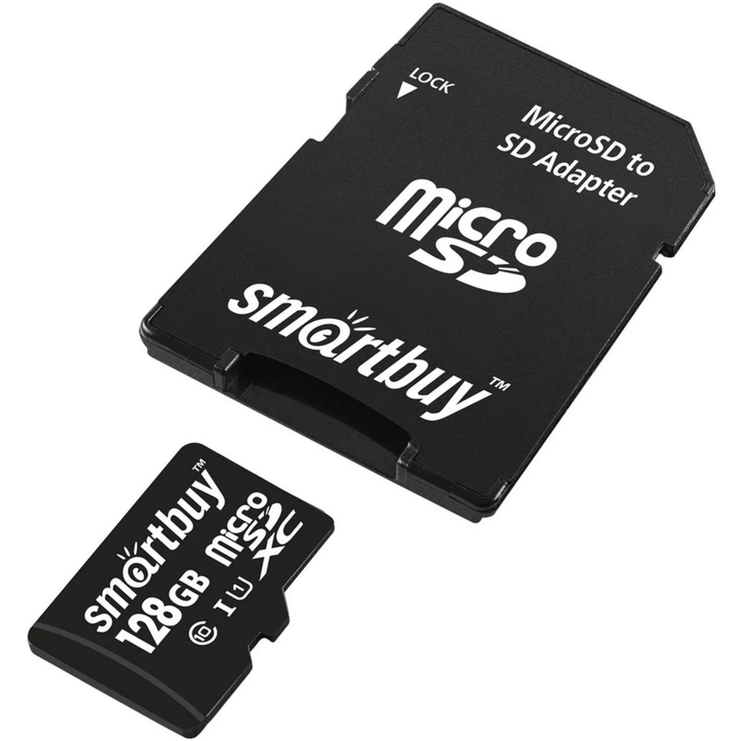Карта памяти SmartBuy microSDXC 128Gb UHS-I Cl10 +ад, SB128GBSDCL10-01 - фото 2