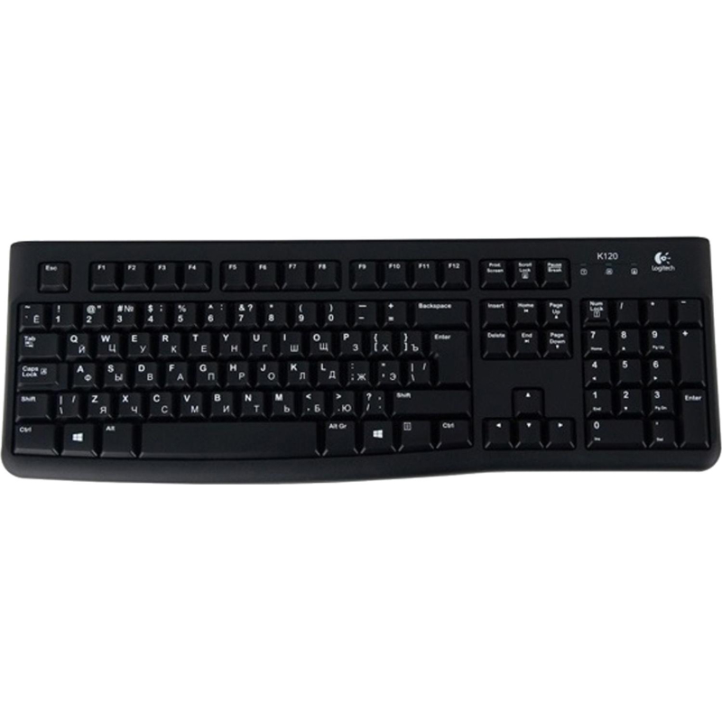Клавиатура Logitech Keyboard K120 For Business Black USB (920-002522) - фото 1