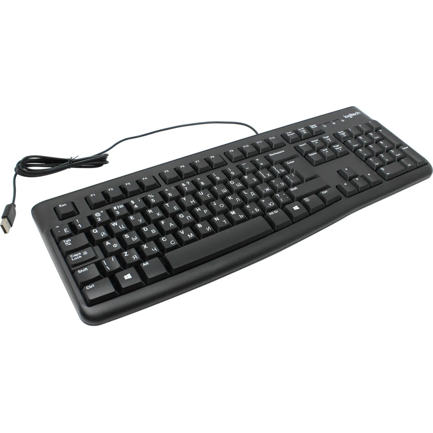 Клавиатура Logitech Keyboard K120 For Business Black USB (920-002522) - фото 3