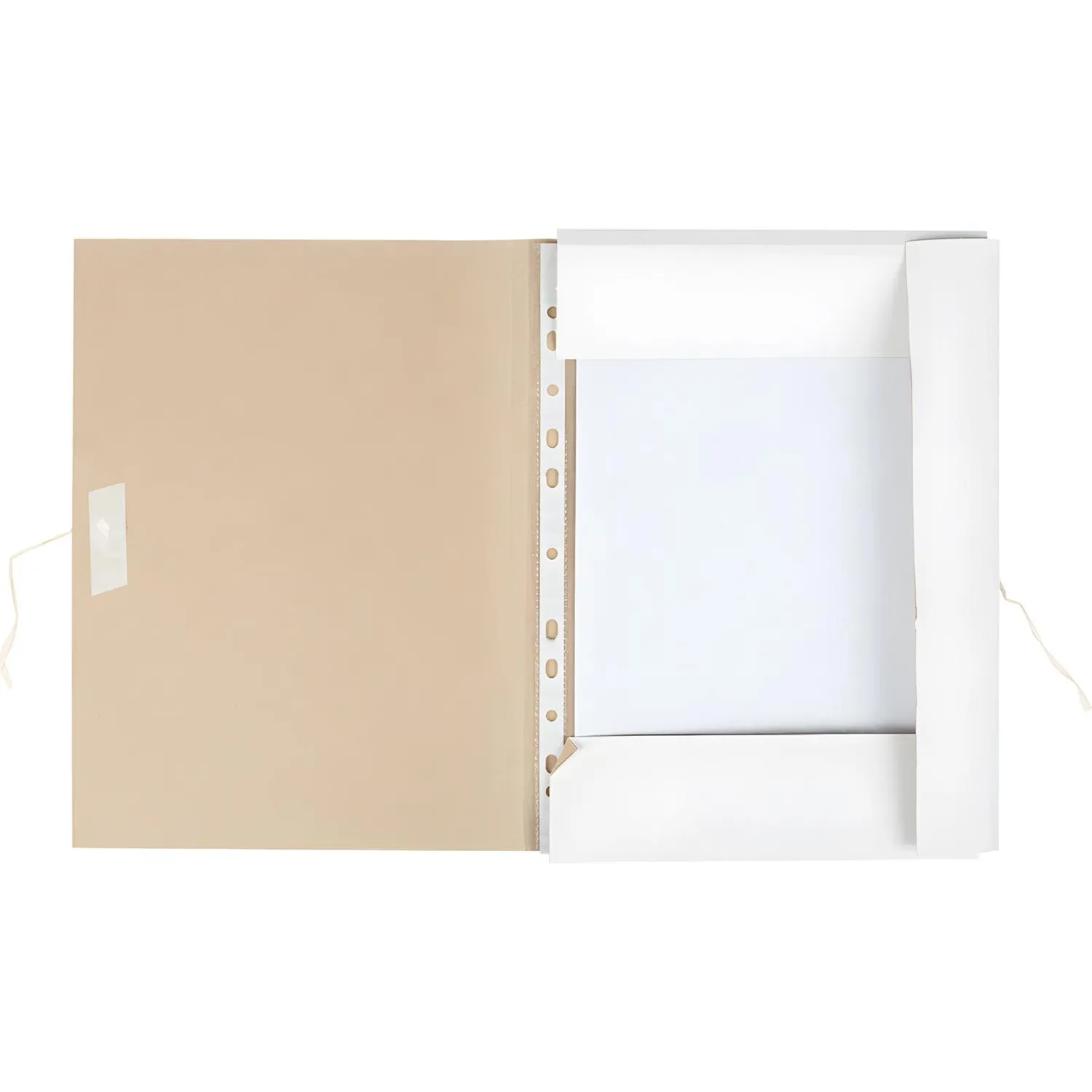 Папка с завязками для бумаг 300 гр/м2 А4 200 лист немелован - фото 3