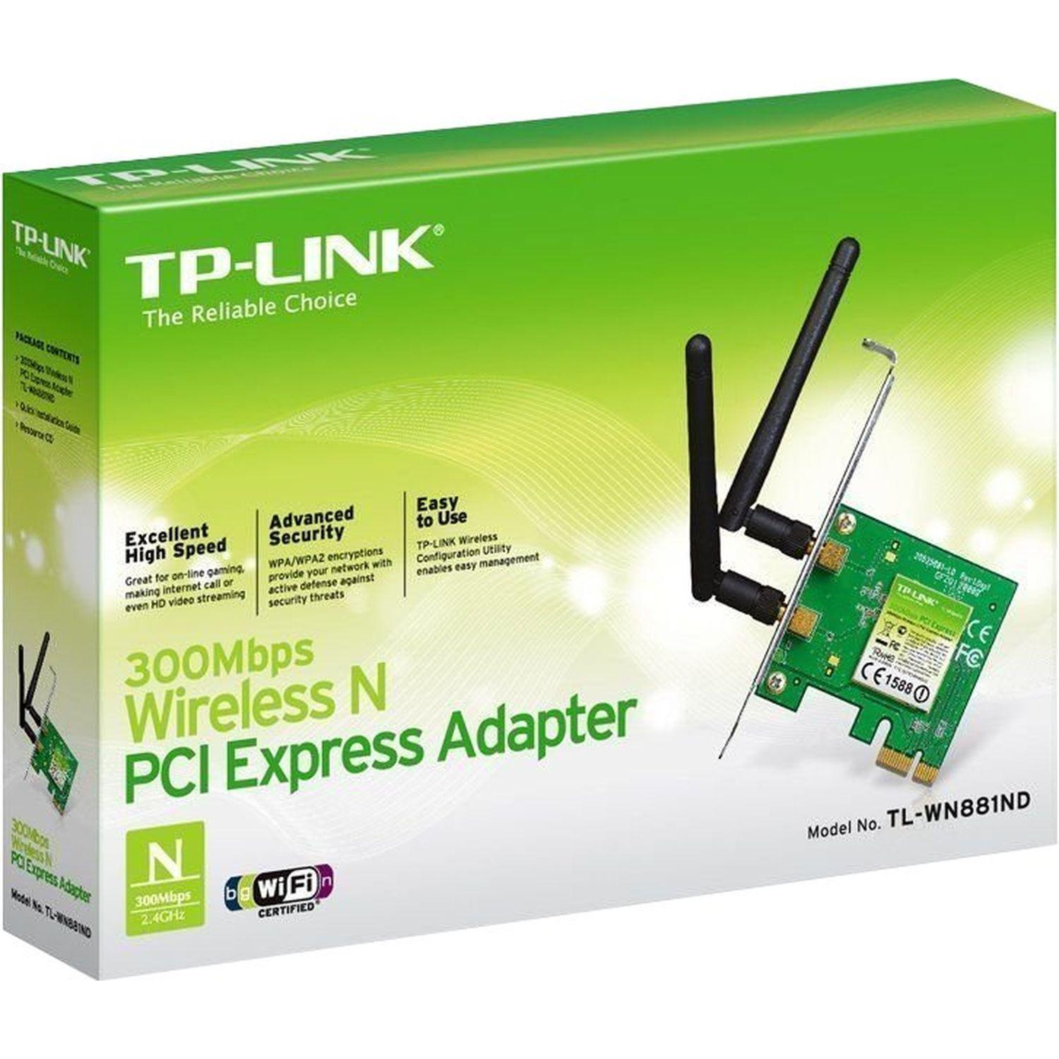 Сетевой адаптер WiFi TP-Link TL-WN881ND PCI Express - фото 5