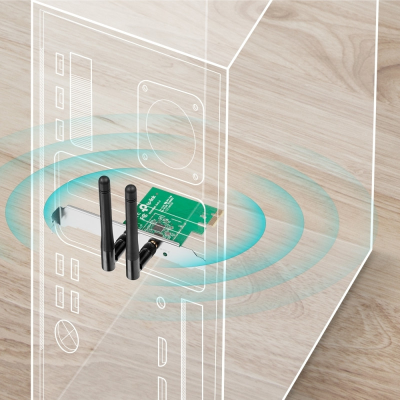 Сетевой адаптер WiFi TP-Link TL-WN881ND PCI Express - фото 4