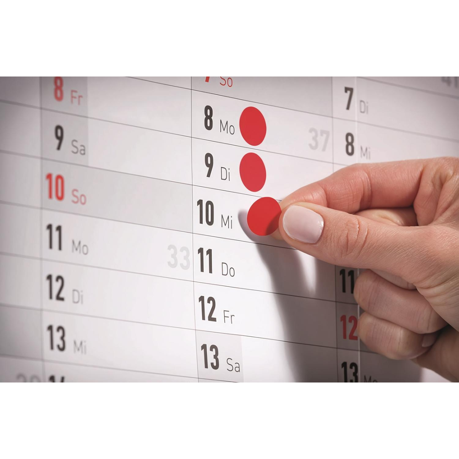 Этикетки самоклеящиеся точки  3088 d=12 мм, многоцветный, 270шт/уп - фото 2