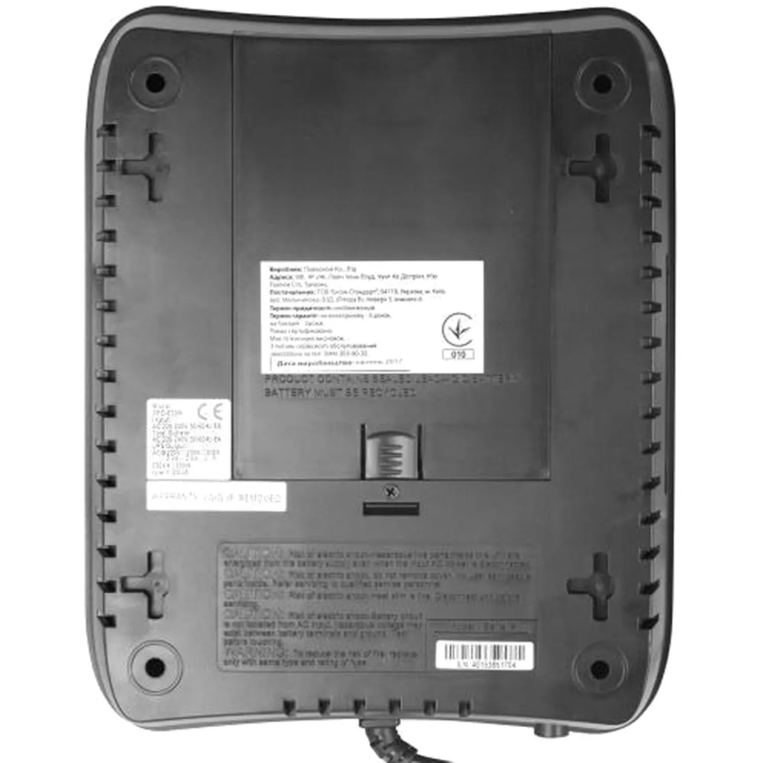 ИБП Powercom Back-UPS SPD-1000N OffLine 1000VA/550W Schuko 8 EURO розеток - фото 5