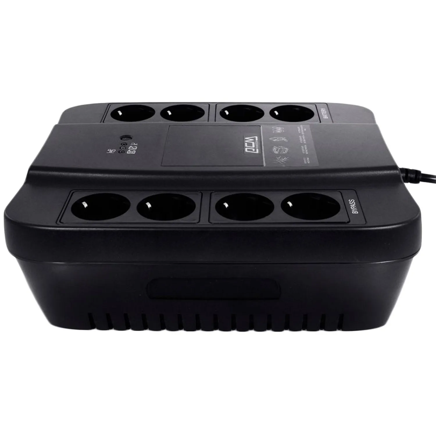 ИБП Powercom Back-UPS SPD-450N OffLine 450VA/270W Schuko 8 EURO розеток - фото 2