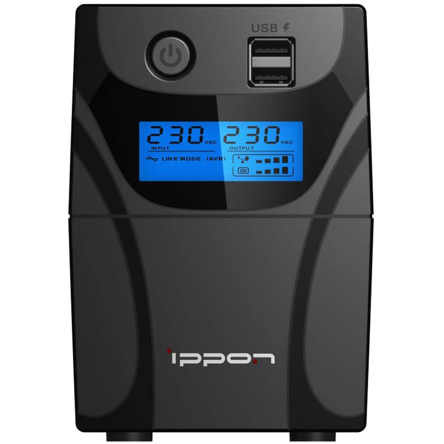 ИБП Ippon Back Power Pro II 500 500VA 300Вт IEC(4) черный(1030299) - фото 2