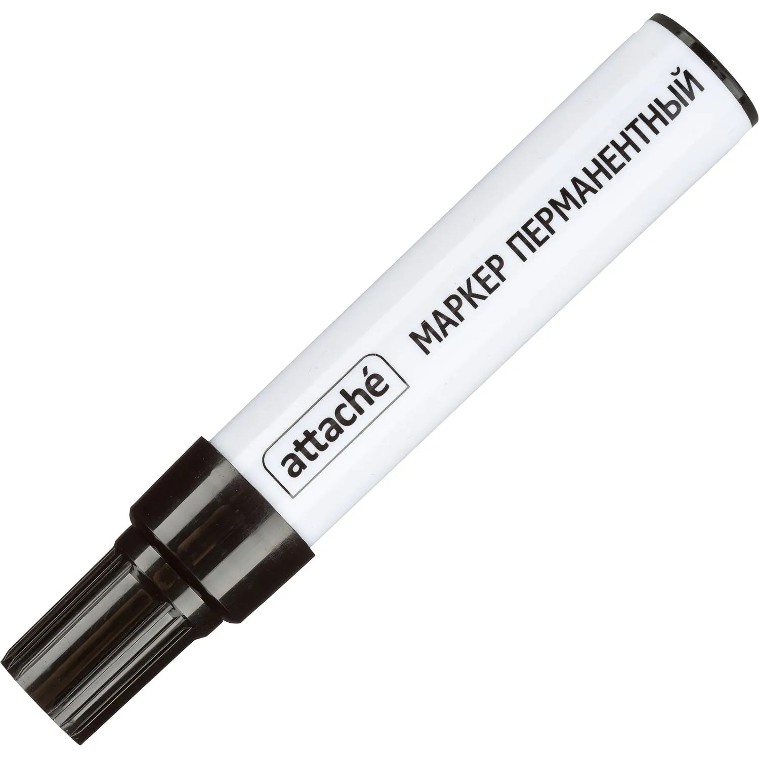 Маркер перманентный ATTACHE чёрный 3-10мм - фото 2